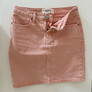 BDG Pink Denim Skirt